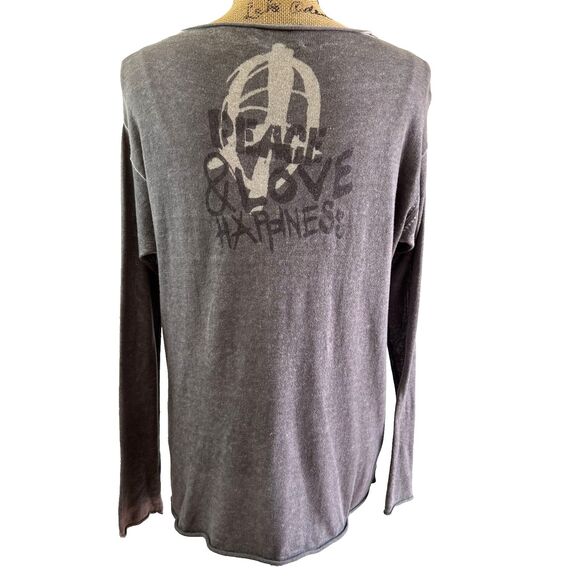 Princess Goes Hollywood Cotton/Cashmere Taupe Sequined Hearts Sweater Sz 8/38 - Picture 5 of 12